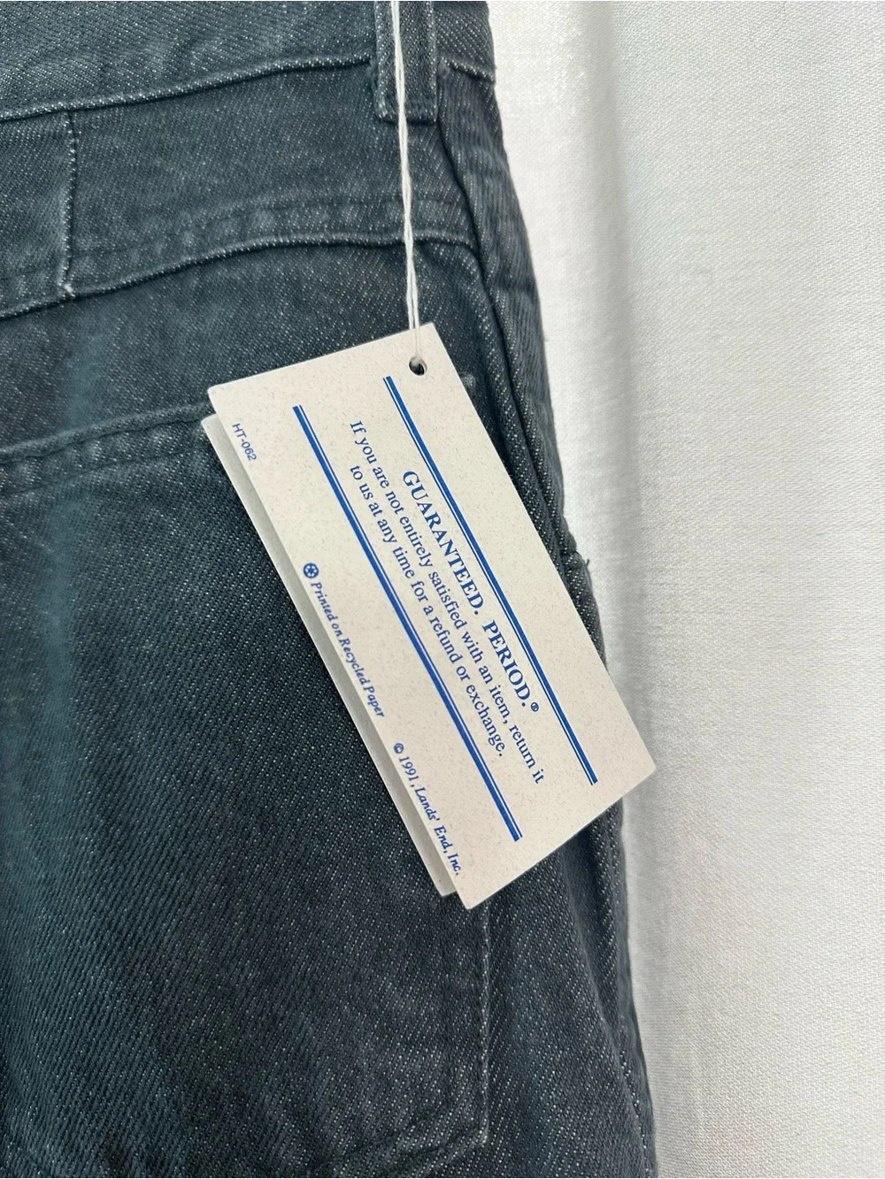 NWT Vintage High Waist 100% Cotton Dark Teal Jeans Size 10